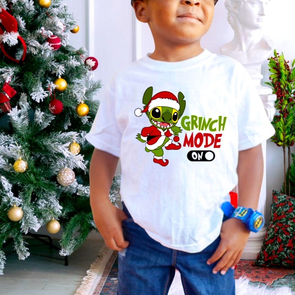 Grinch mode on youth t shirt